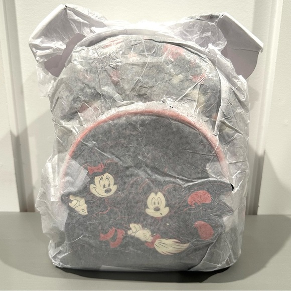 Loungefly Disney Halloween Mickey and Minnie Backpack Glow in the Dark - Picture 6 of 7